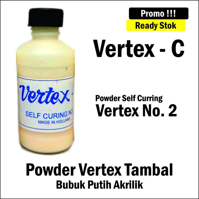 Vertex-C Self Curing Putih - Bubuk Powder Vertex SC Otomatis No. 2