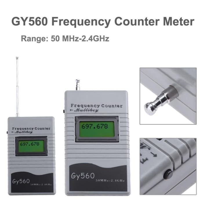 Frequency Counter Meter Alat Ukur Tingkat Frekuensi 50 MHz 2.4 GHz