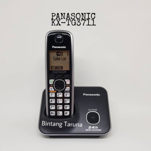 Wireless Phone Panasonic KX-TG3711 Telfon Panasonic TG3711 (Hitam)