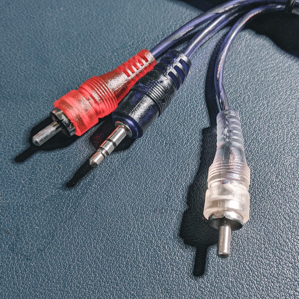 Kabel RCA 2-1 FLECO Audio To Jack Tebal 1,5 Meter