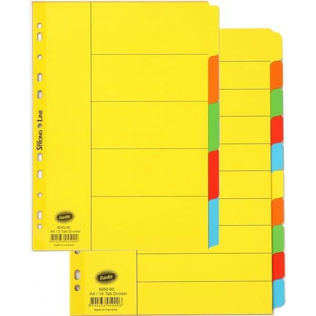Divider Bantex Polos A4 - 10 Tab 6050