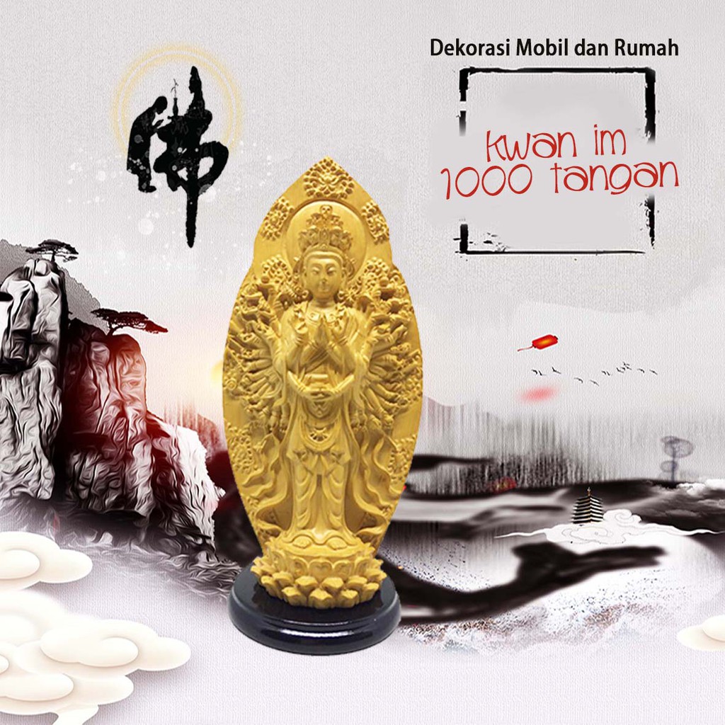 Dekorasi Mobil dan Rumah Dewi Kwan Im 1000 Tangan (DU03)⁣