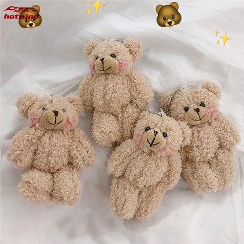 Boneka Beruang Lucu MINI Murah / Gantungan Boneka Beruang Teddy IMPORT MURAH BAGUS / GANCI BERUANG MINI / Gantungan Kunci Beruang Kecil LUCU / Boneka Beruang Putih Coklat KECIL LUCU MURAH KUALITAS IMPORT / Boneka Lucu / Boneka Beruang / Gantungan Boneka