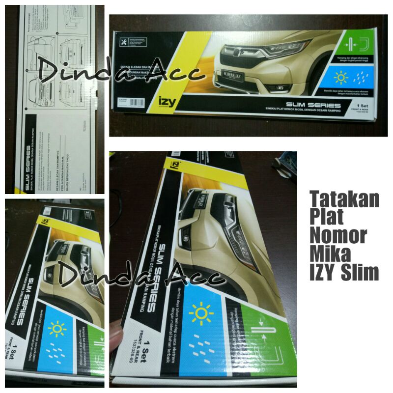 Tatakan Plat Nomor Mobil/Dudukan Plat Nomor Mika Non Lampu