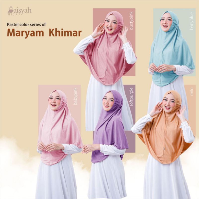 Bergo Maryam by Aisyah Hijab Daily Bergo Tali Bahan Kaos Jilbab Sekolah Hitam Putih Coklat Tua Pramu