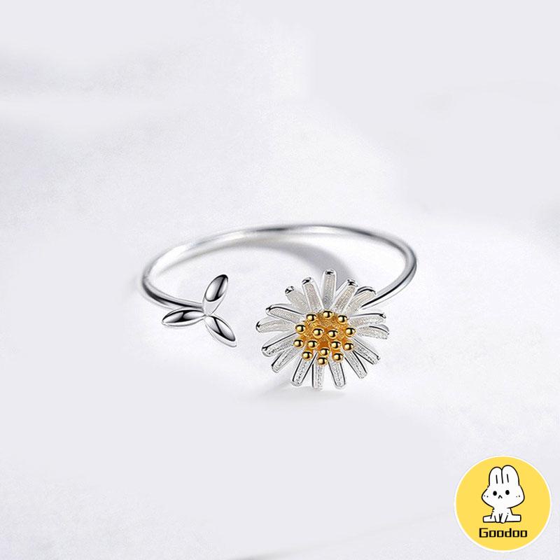 Korean Cincin Daisy Bunga Untuk Wanita Fashion Aksesoris -Doo