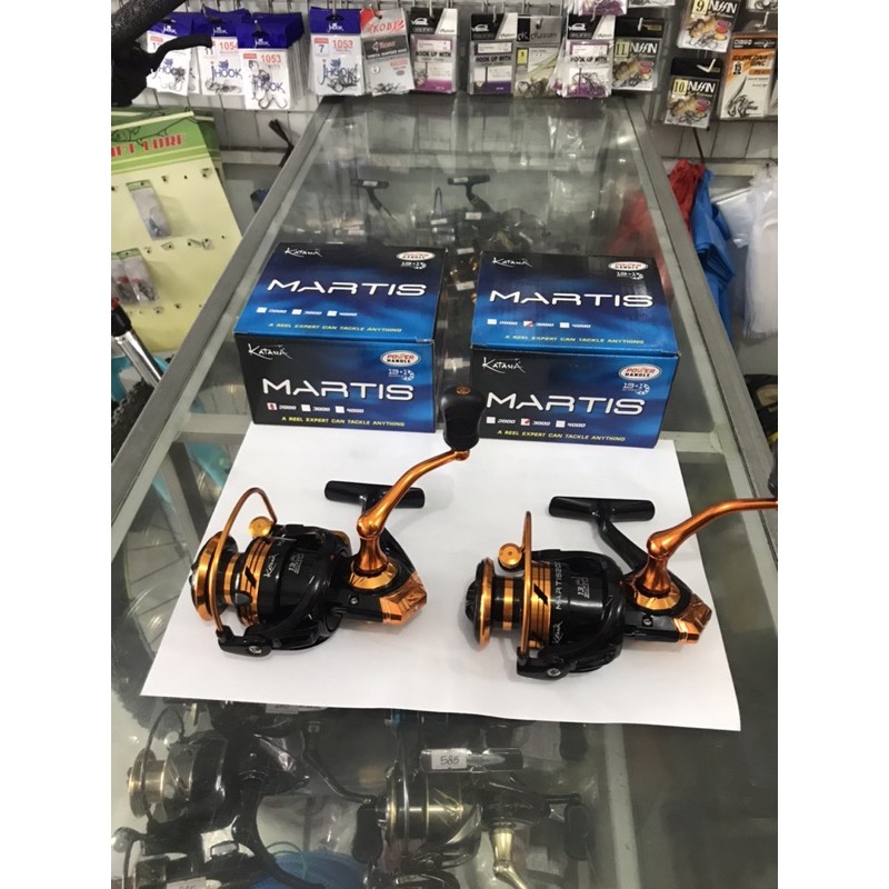 reel katana martis 2000 power handle cnc 13+1 ball bearing