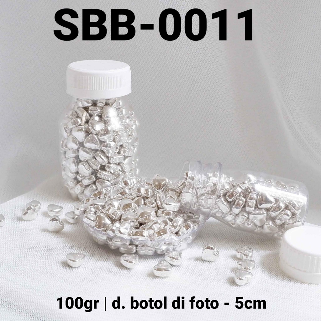 

SBB-0011 Sprinkles springkel 100gr hati silver perak yamama baking grosir murah sprinkles cake dekorasi mutiara trimit decoration story sprinklestory sprinklesstory sprinkle story yamama baking
