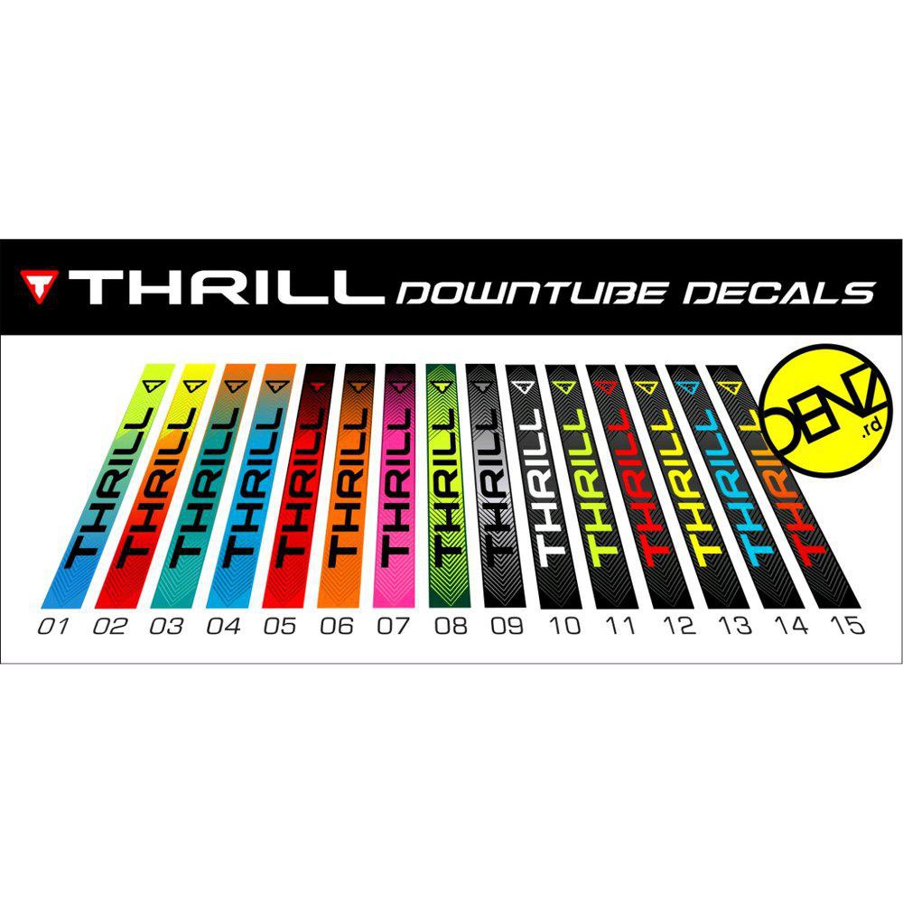 Sale Decal Downtube Thrill Stiker Downtube Trhill Ricochet Baik