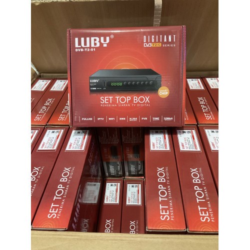 LUBY STB DVB T2 01 Set Top Box Receiver TV Digital Full HD SNI Original