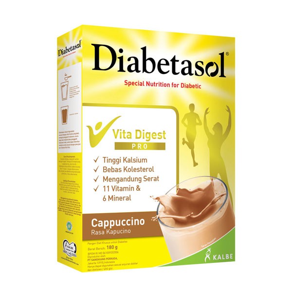 

Diabetasol Cappucino Box 180 Gr