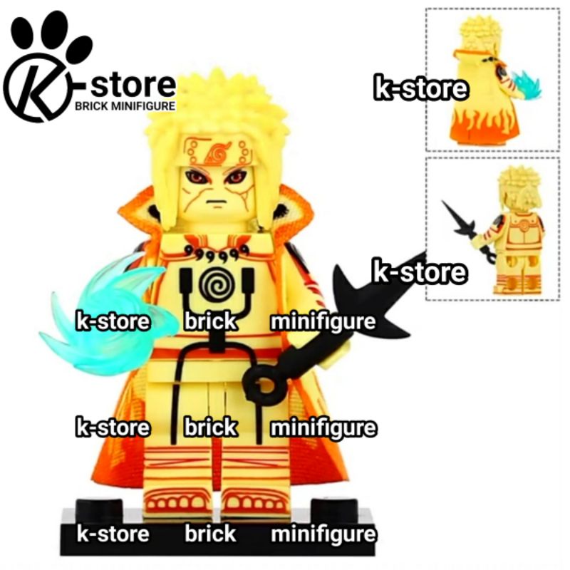 lego naruto namikaze minato kurama chakra mode minifigure