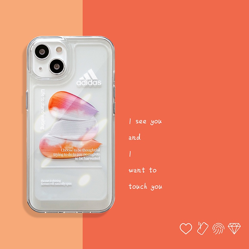 Case TPU Transparan Desain Ads Untuk Iphone 7 8 Plus Xr X Xs Xsmax 11 12 13 Pro Max