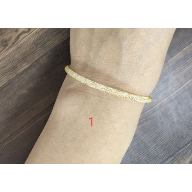 Fifi Fashion Gelang Tali Kawat Gilter Kristal 3 Anti Air Waterproof Untuk Charm Liontin Pandora