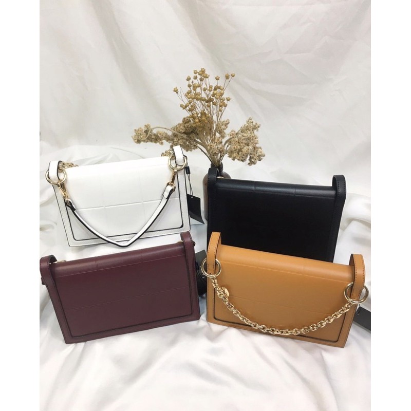 Tas Wanita Pedro Chain-Detailed Top Handle Bag