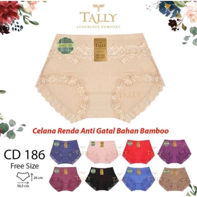 CD / Celana Dalam Wanita TALLY 186 Bahan Catton Bamboo Lembut