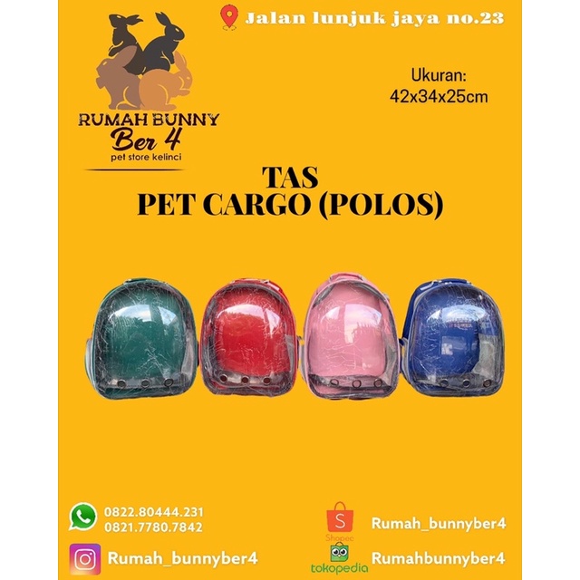 tas astronot pet cargo polos