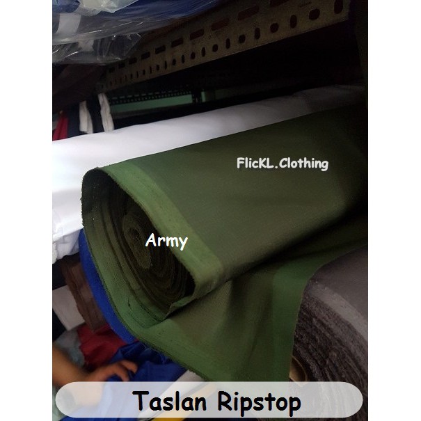 Bahan Kain Taslan Ripstop Serat Kotak Parasit Parasut Waterproof Anti Air Jaket Bomber