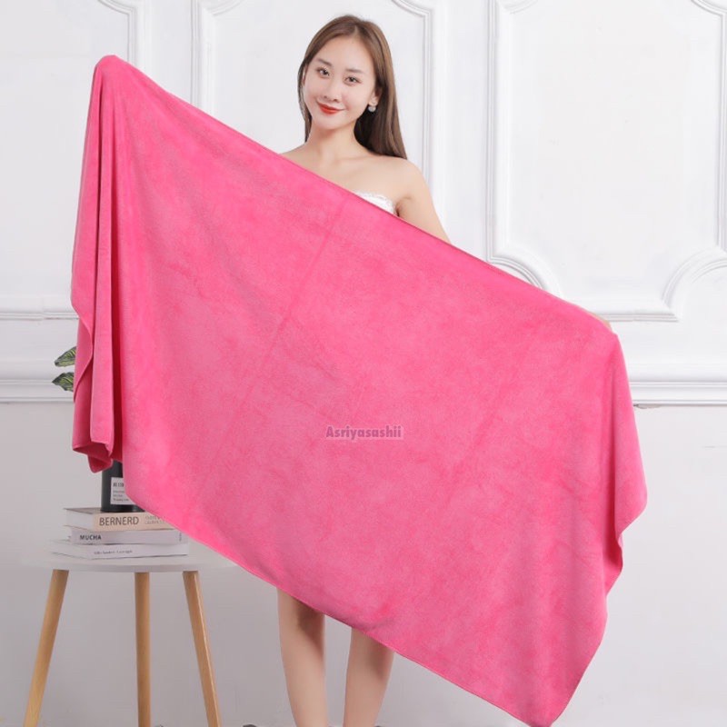 Handuk Mandi Tebal Handuk Hotel Polos Pink Cotton 100% Terlaris Termurah