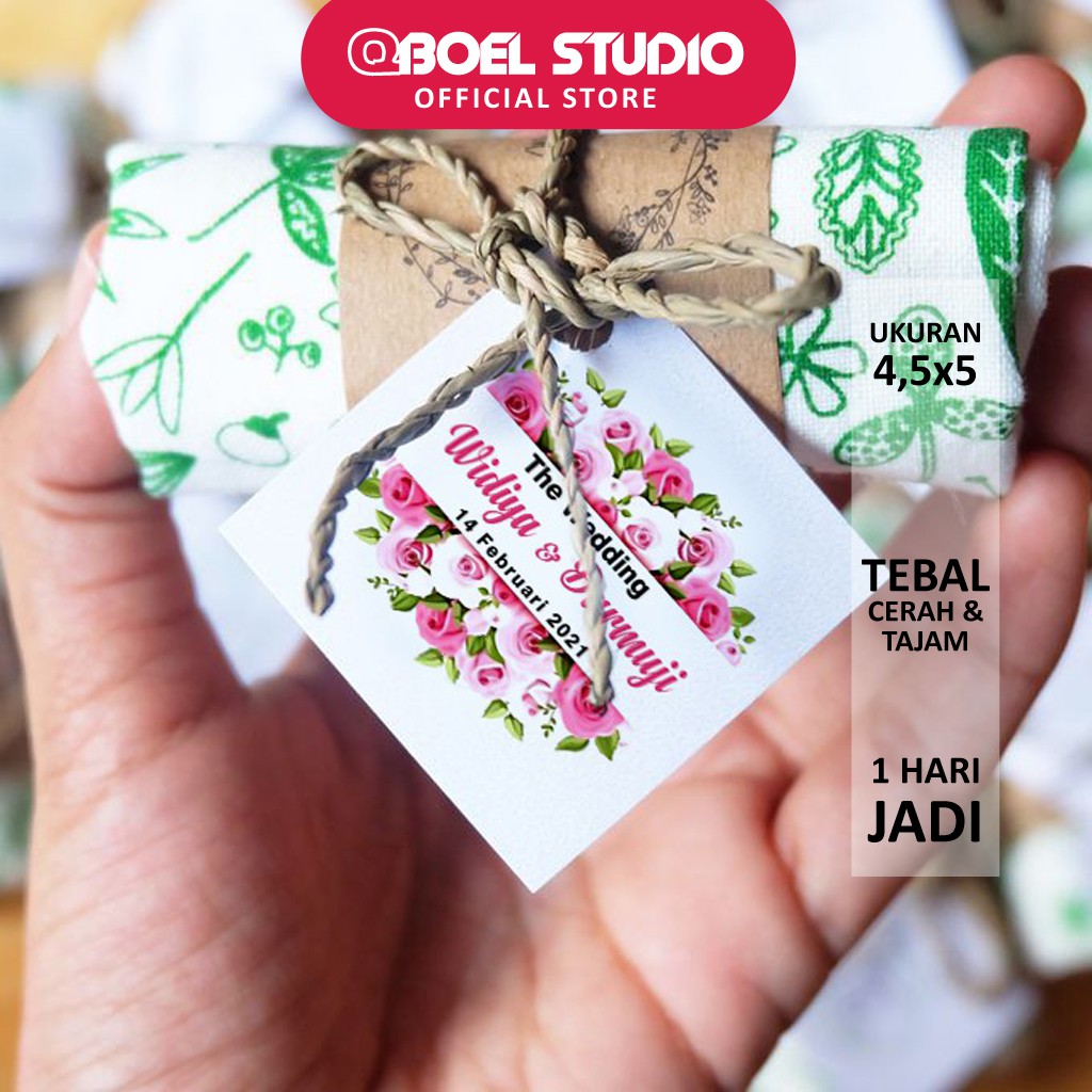 

60 PCS LABEL SOUVENIR NIKAH DAN ULTAH