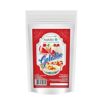 

HAKIKI GELATIN 100 GR-GELATIN POWDER-PENGEMULSI-BAHAN KUE ROTI-ADONAN KUE-KIOSBAHANKUE