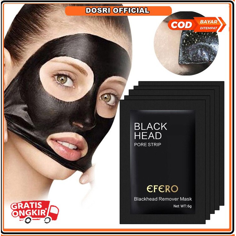 (BISA COD) Efero Blackhead Porestrip Masker Komedo Strip Komedo