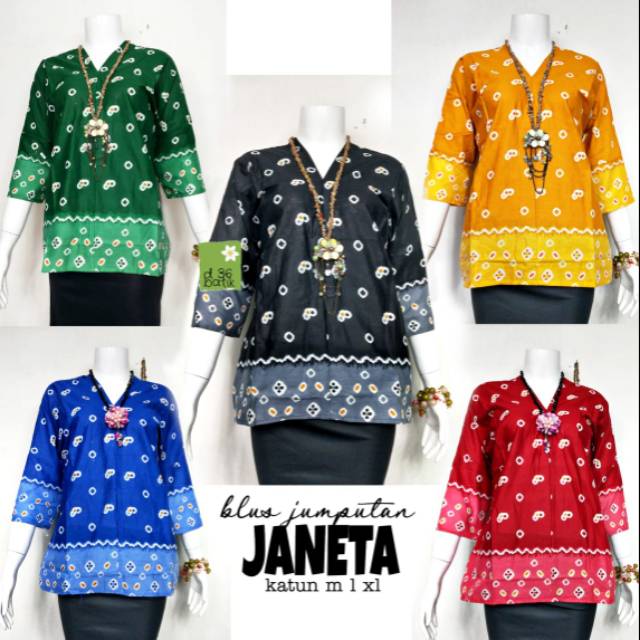 Blus jumputan janeta