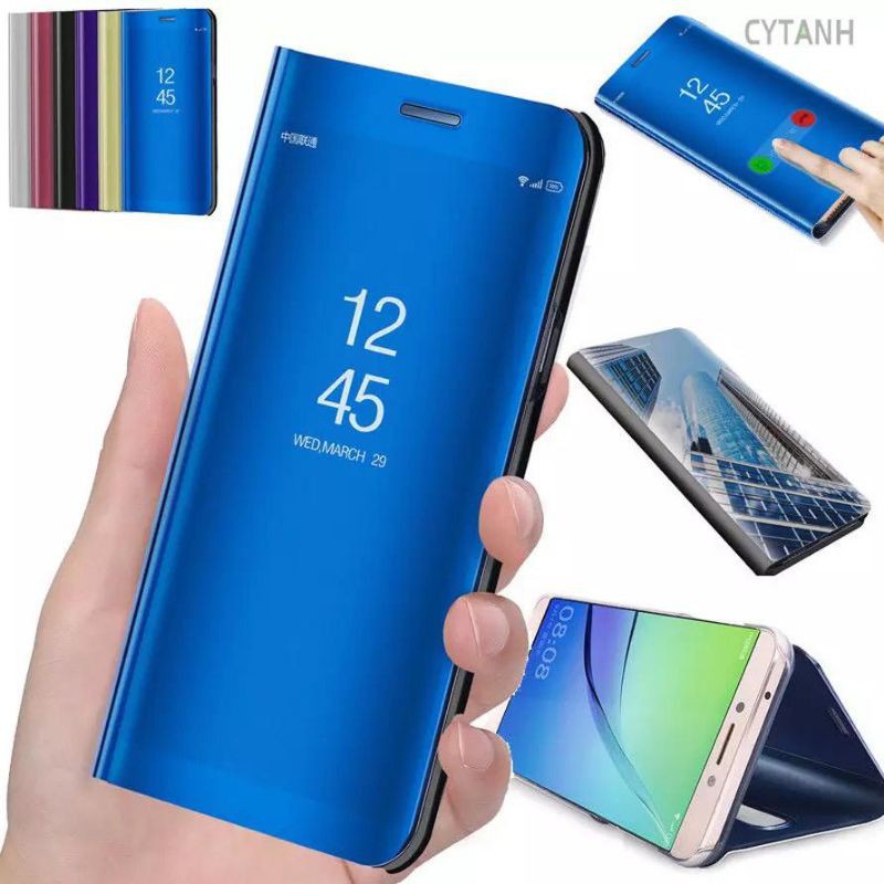 OPPO RENO 4 RENO 4F RENO 4 PRO RENO 5 RENO 5F Flip Cover Mirror Stand Case S-View Auto Lock Smart Lu