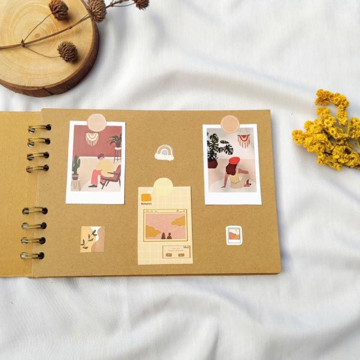 

[Edisi HariRaya➤] Scrapbook Album Polos (Gratis 1 Random Polaroid dan 1 Quotes Card).., [".,Terimaka
