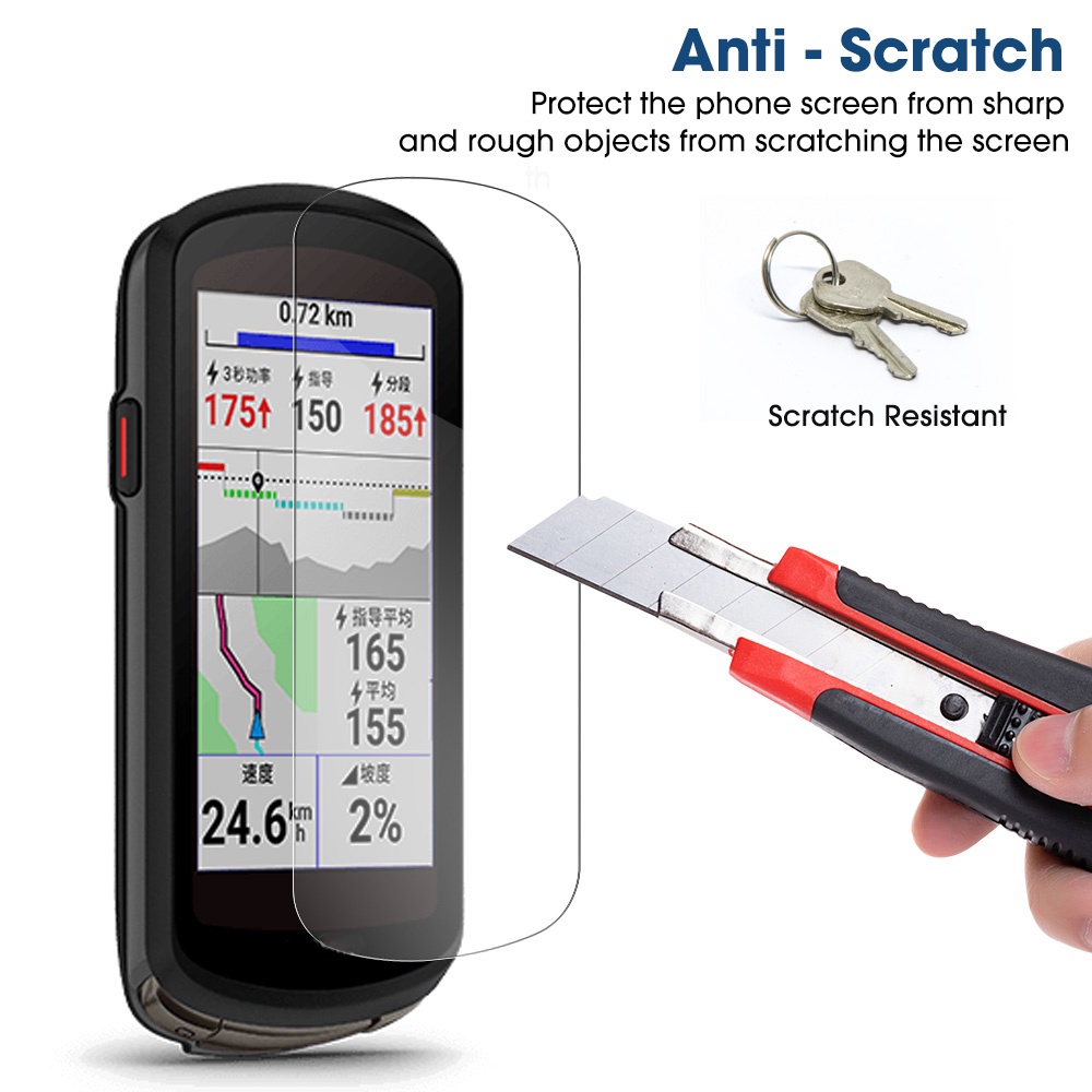 Pelindung Layar Tempered Glass 2.5D HD Anti Gores Untuk Garmin Edge 1040 GPS Stopwatch