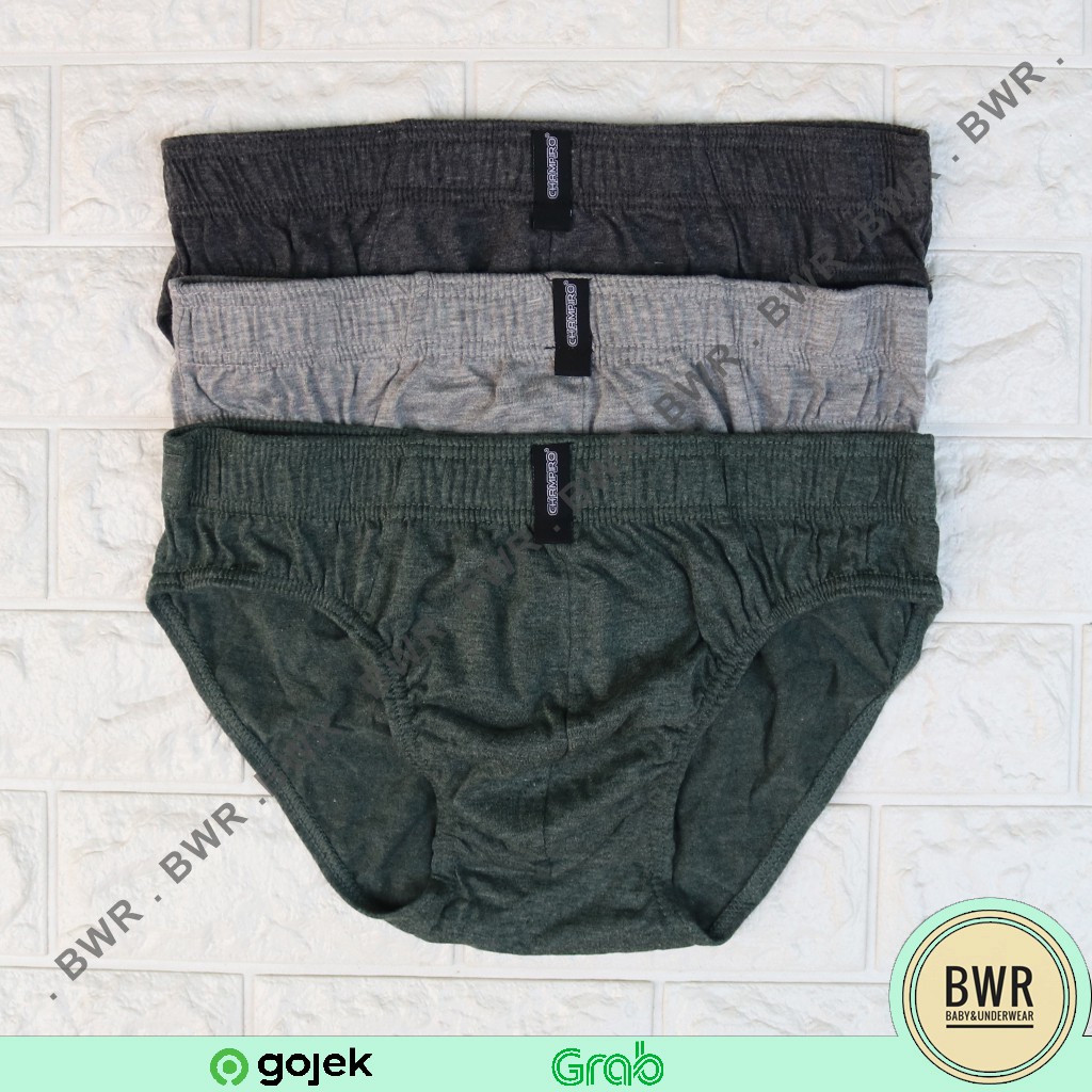 [ 3pc ] CD CHAMPIRO MIKA C 0312-C | Celana Dalam Pria [III R3/T3] Karet Kerut - Bwr