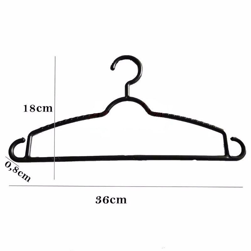 Hanger Baju Plastik Gantungan Baju Celana Pakaian Terjangkau isi 6pcs