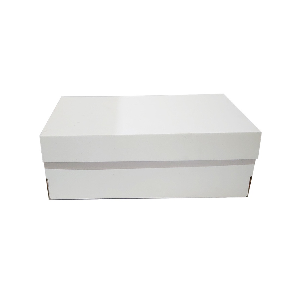

Kardus Box Lipat Sepatu Sandal Putih Polos Extra 31 x 20 x 11 Cm