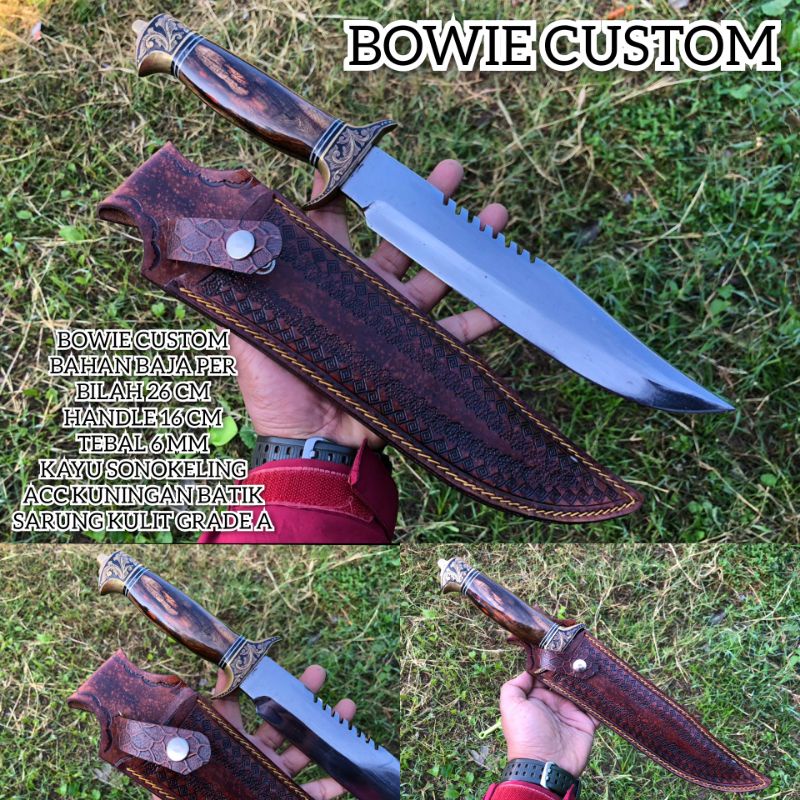 ( Bisa COD ) Bowie Rambo Custom bajaper siap pakai