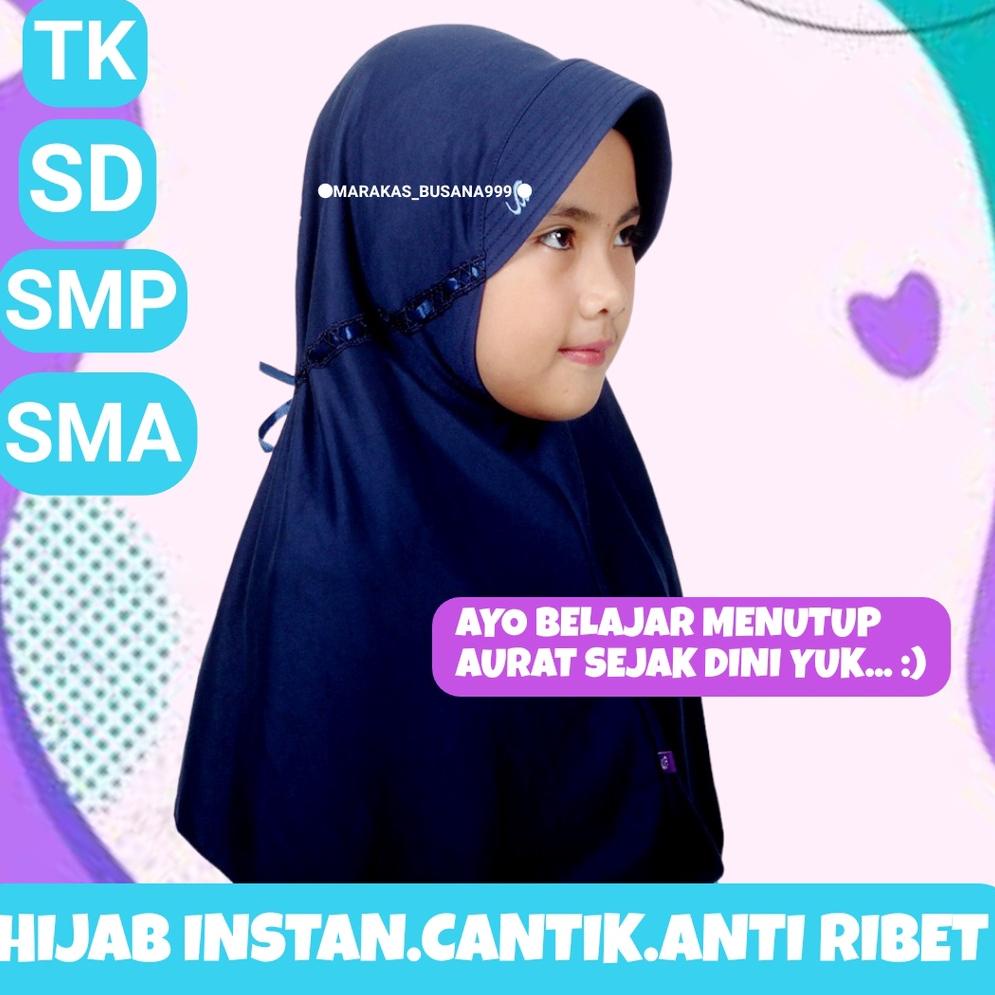 LAG.28Jl22d | KERUDUNG SEKOLAH MODEL RABBANI / JILBAB INSTAN SERUT / JILBAB INSTAN ANAK / KERUDUNG W