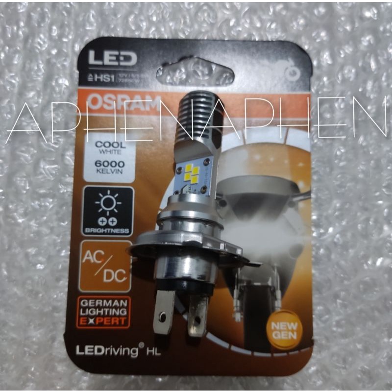 OSRAM LED HS1 H4 KAKI 3 lampu depan vixion/byson/cb/tiger dan lain-lain
