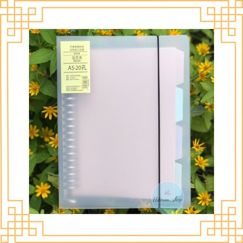 

Binder Catatan A5 Polos Transparan