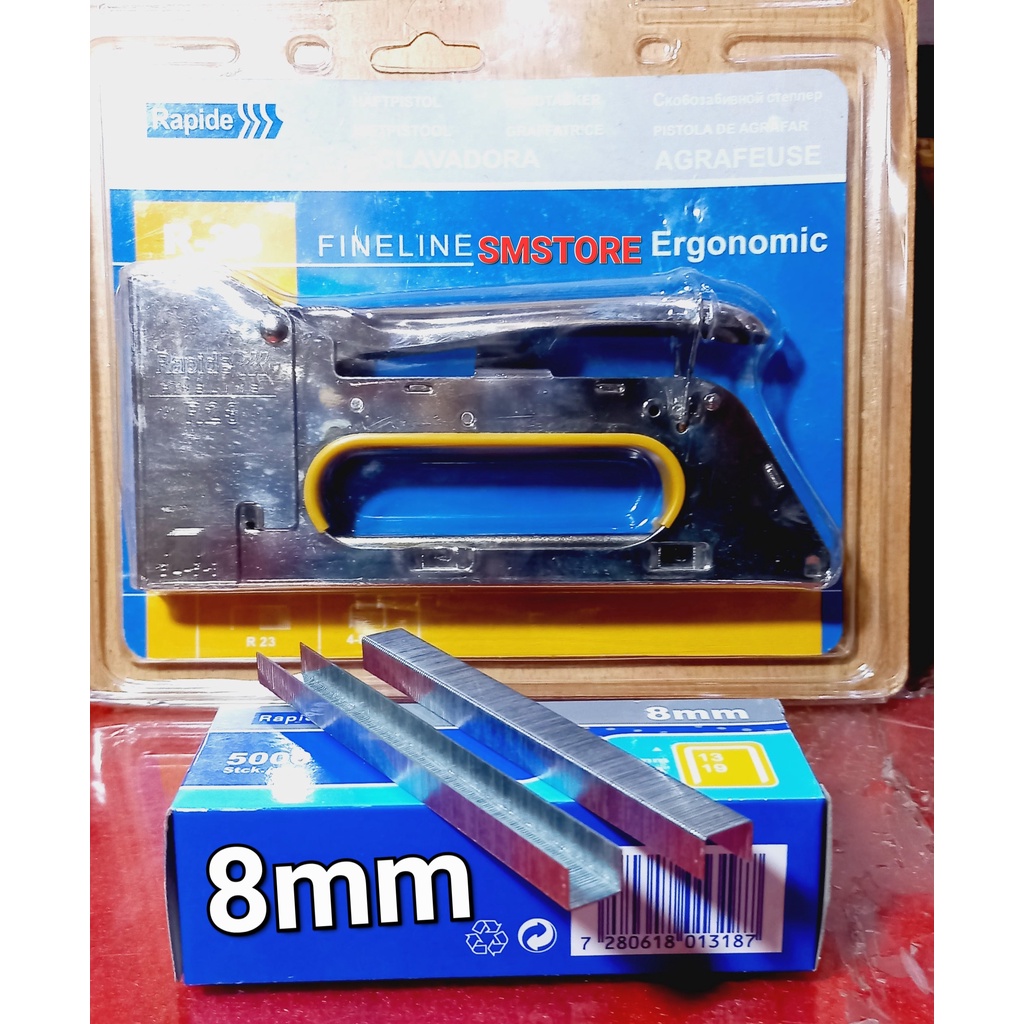 Rapide Staples Tembak Hekter Tembak R23 + anak. Hekter Jok Motor Serbaguna
