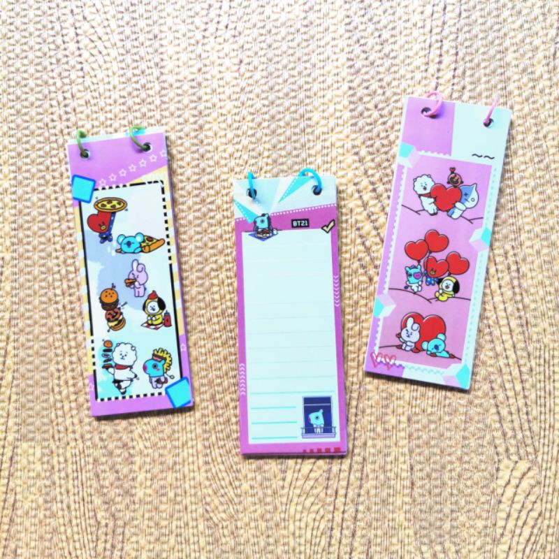 BT21 Notebook Panjang ~ BTS Buku Catatan Agenda Book