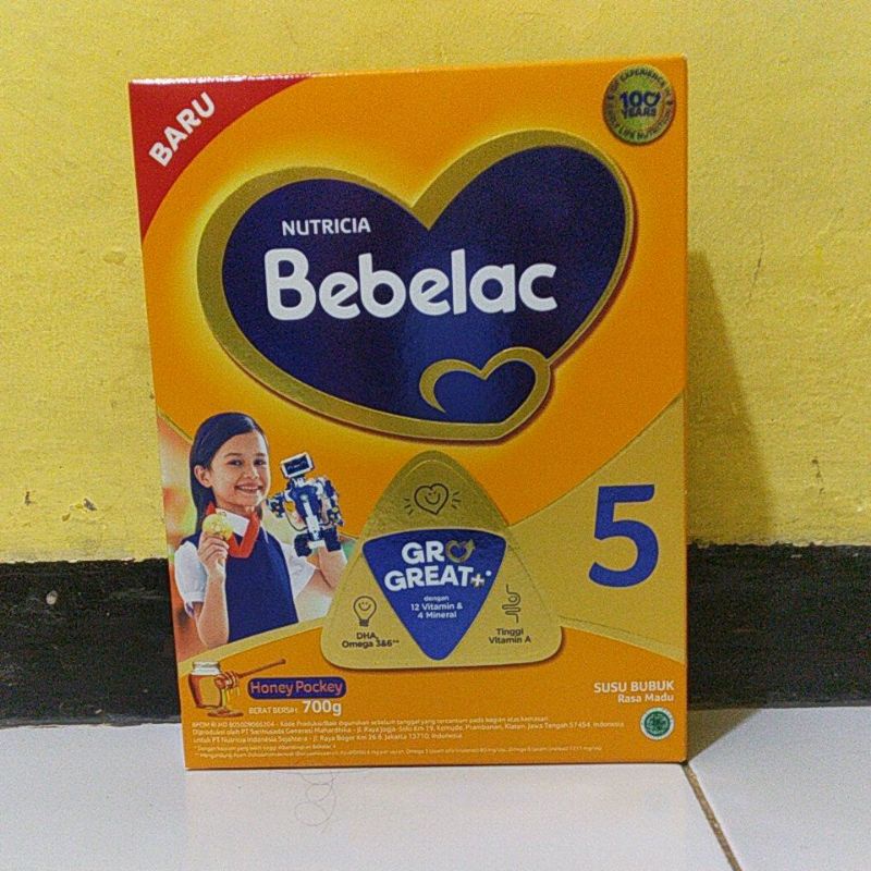 Bebelac 5 Susu Madu Box - 700gram (exp 2024)