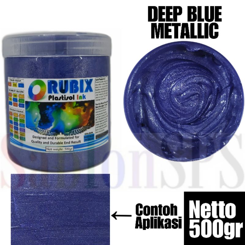 TINTA PLASTISOL DISTRO DEEP BLUE METALLIC 500GR