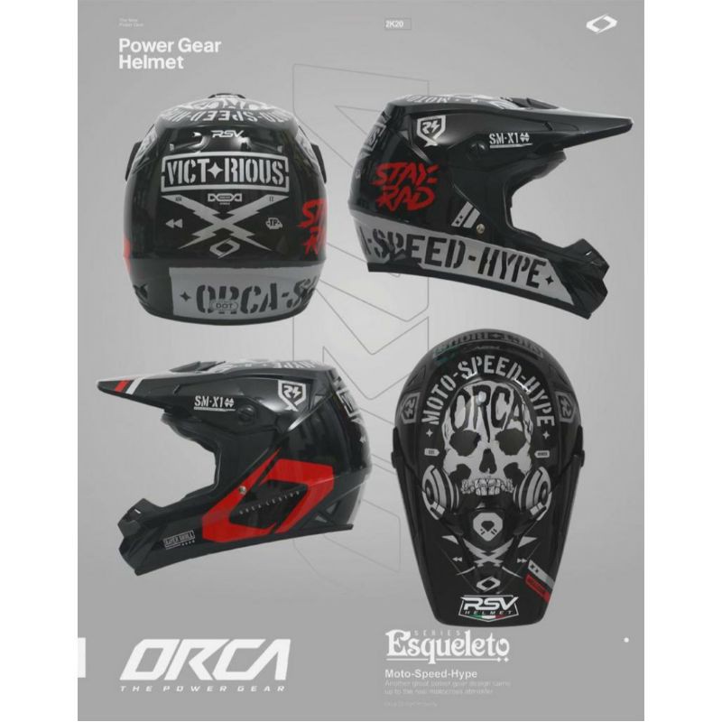 Helm RSV ORCA Esqueleto 2021 Limited Edition || Helm RSV Orca 119