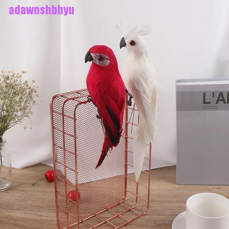 Ornamen Simulasi Burung Beo Ukuran 25cm / 9.8 Inch Untuk Rumput