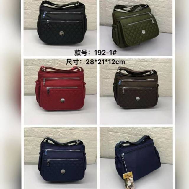 CB192 Tas Import CHIBAO Tas Selempang CHIBAO Bordir 7Ruang