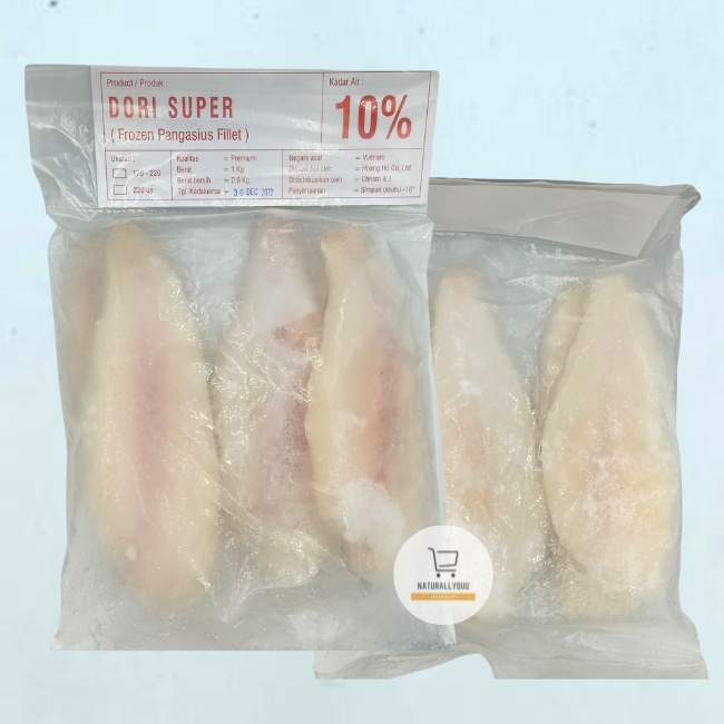 

Premium Dori Super 1kg (Frozen Pangasius Fillet) Impor Vietnam