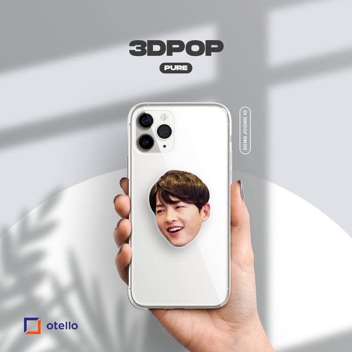 Griptok Acrylic Song Joong Ki 3D Pure Pop Reusable Phone Grip Premium Socket Popstand Akrilik