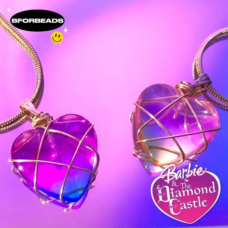 [Ready stock] new edition Barbie the diamond castle necklace