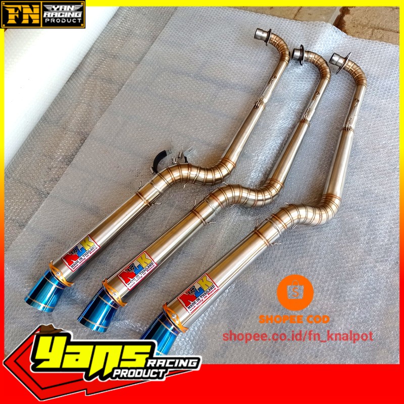 Knalpot Muffler_shope Nlk Exzos 32MM PNP EX5 / WAVE 100/110/125 / EX5 CLASS / Lace / SRL 115 / DASH 