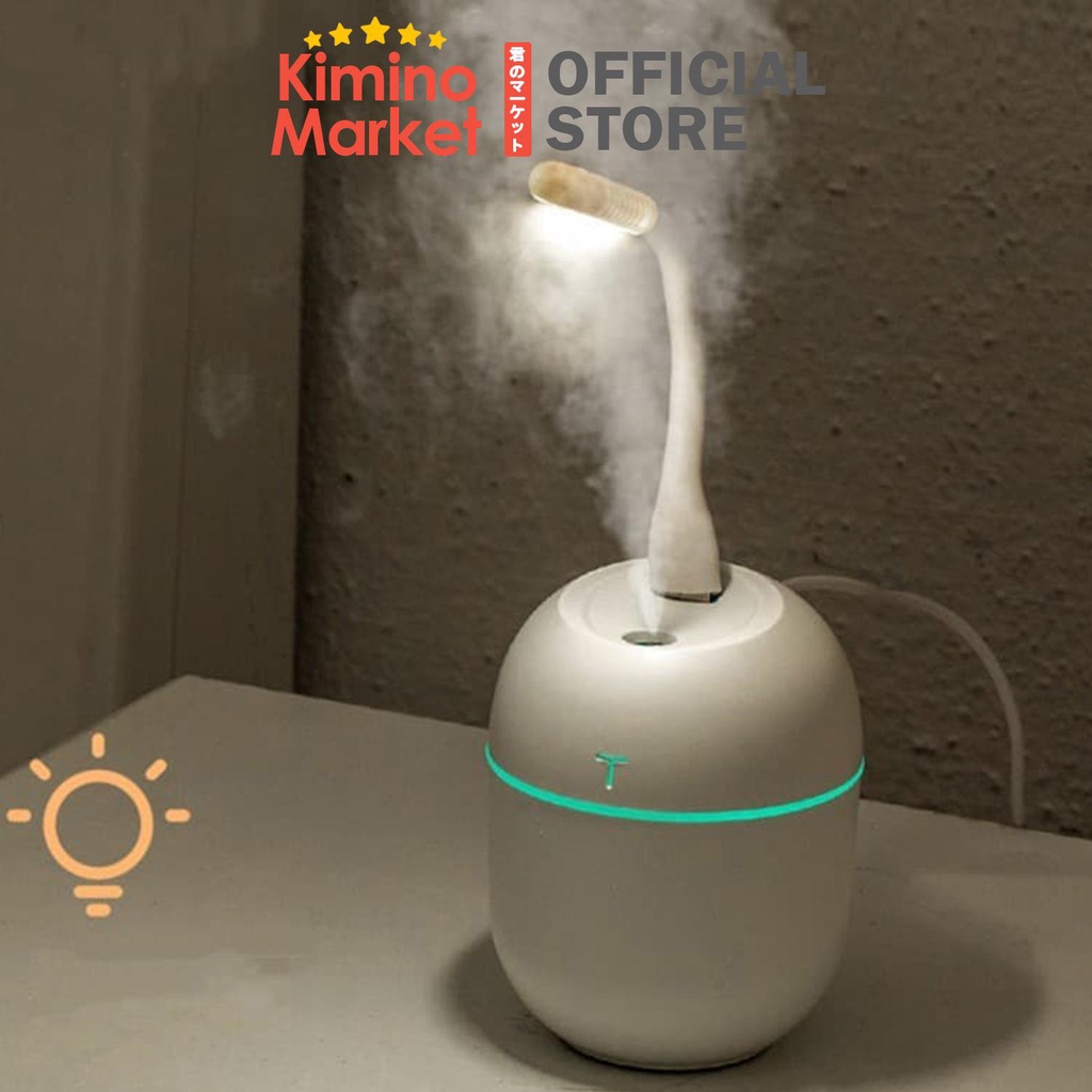 Air Humidifier Diffuser Pelembab Udara Aromatherapy Purifier With LED Light