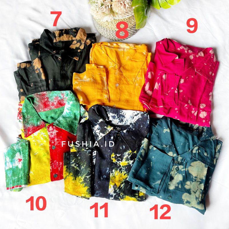 Pajamas Set Lengan Panjang - Piyama Panjang Tie Dye